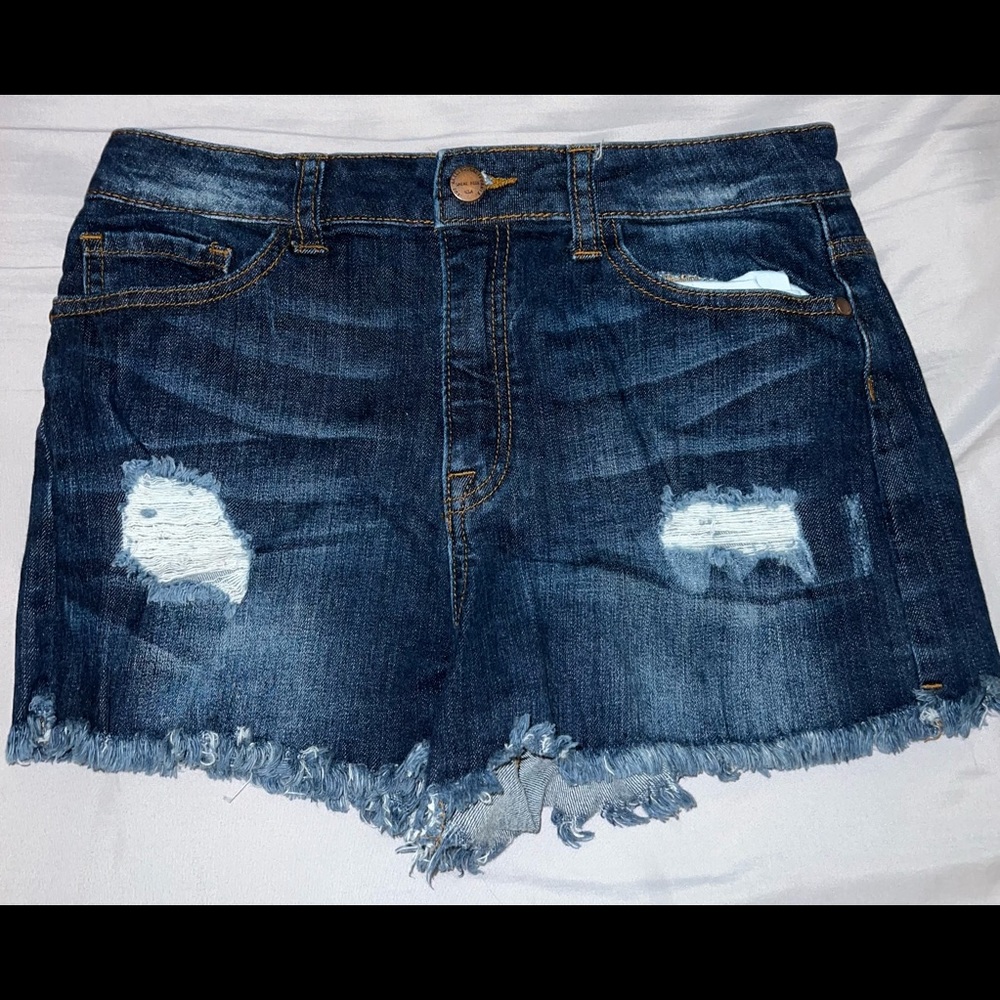 sneak peek denim shorts